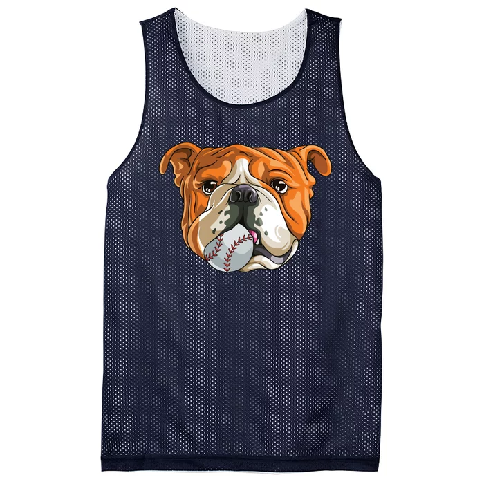 English Bulldog Baseball T Dog Funny Cute Lover Mesh Reversible Basketball Jersey Tank