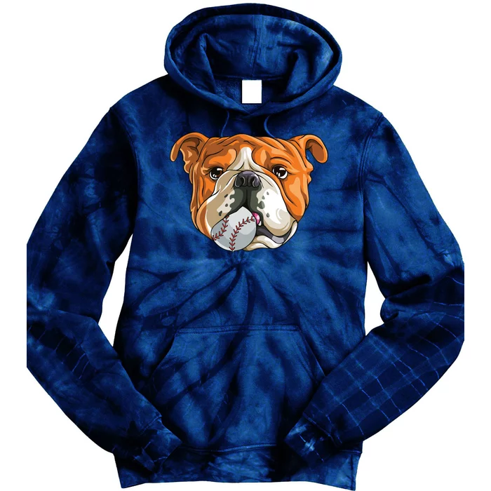 English Bulldog Baseball T Dog Funny Cute Lover Tie Dye Hoodie