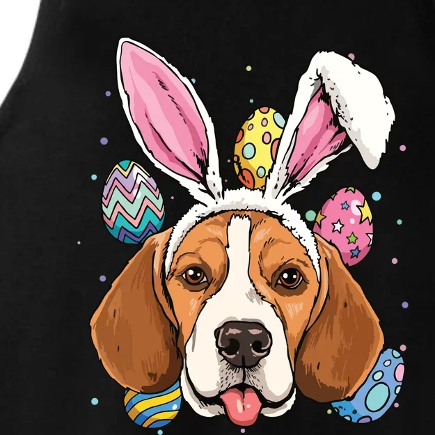 Easter Bunny Beagle Dog Kids Men Women Ladies Tri-Blend Wicking Tank