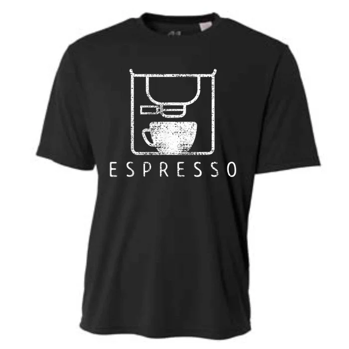 Espresso Barista Coffee Gift Cooling Performance Crew T-Shirt