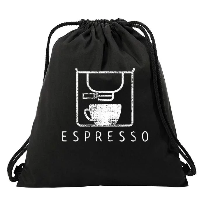 Espresso Barista Coffee Gift Drawstring Bag