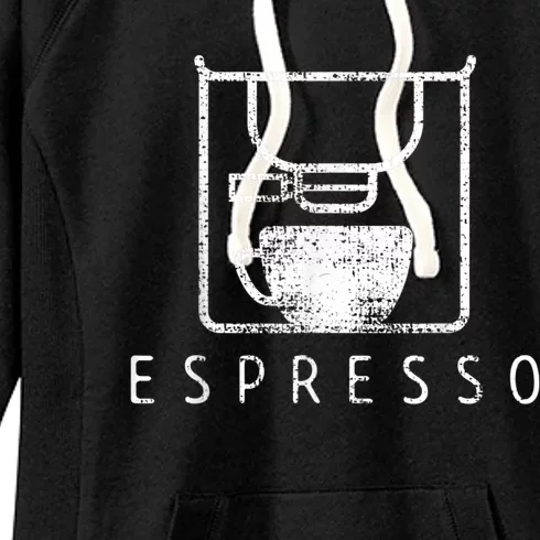 Espresso Barista Coffee Gift Women's Fleece Hoodie