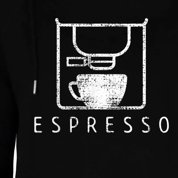 Espresso Barista Coffee Gift Womens Funnel Neck Pullover Hood