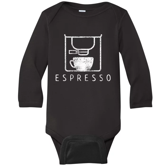 Espresso Barista Coffee Gift Baby Long Sleeve Bodysuit