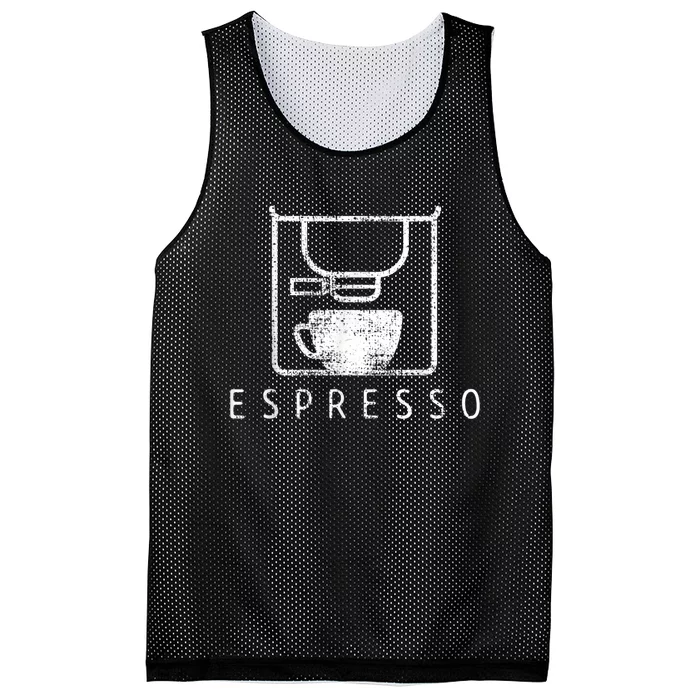 Espresso Barista Coffee Gift Mesh Reversible Basketball Jersey Tank