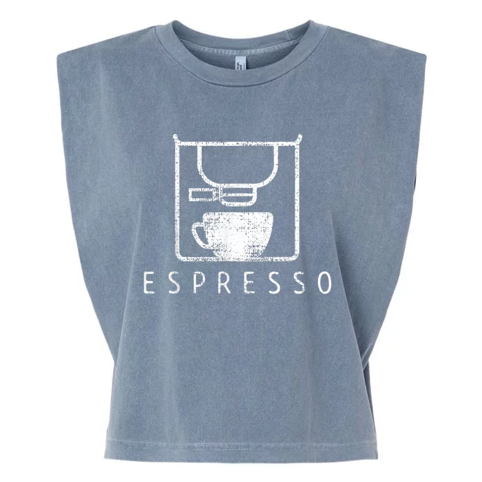 Espresso Barista Coffee Gift Garment-Dyed Women's Muscle Tee