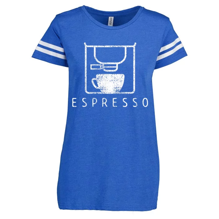 Espresso Barista Coffee Gift Enza Ladies Jersey Football T-Shirt