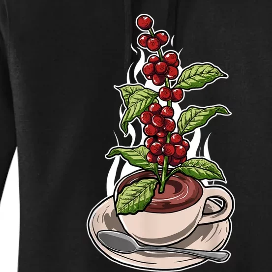 Espresso Barista Coffee Plant Coffee Lover Women's Pullover Hoodie