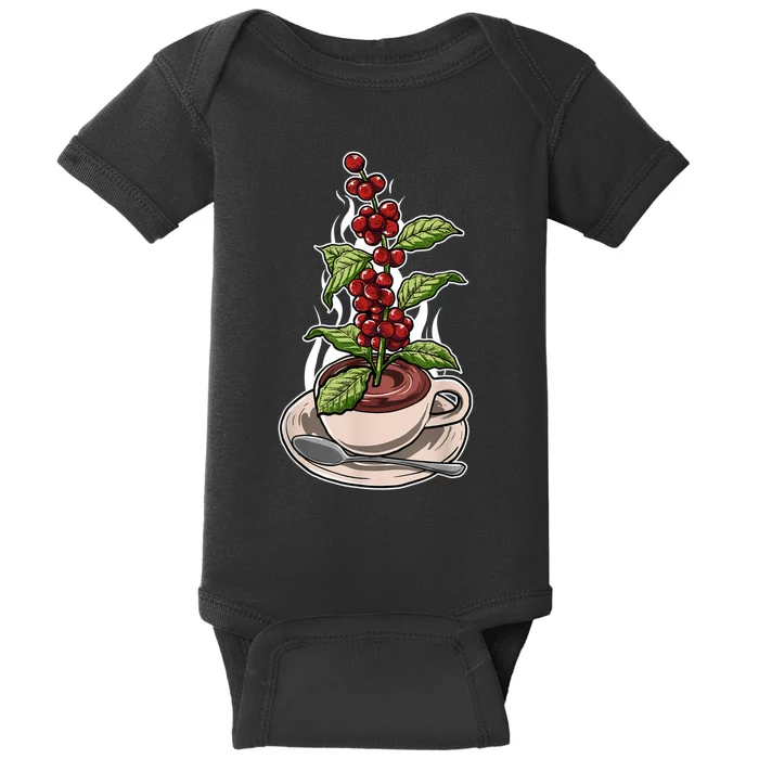 Espresso Barista Coffee Plant Coffee Lover Baby Bodysuit