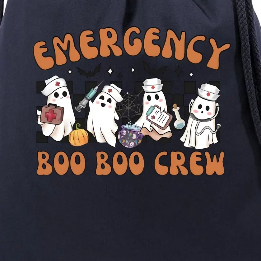 Emergency Boo Crew Halloween Nurse Heath Care Drawstring Bag