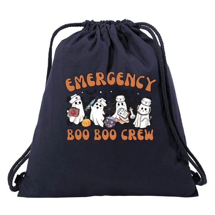 Emergency Boo Crew Halloween Nurse Heath Care Drawstring Bag