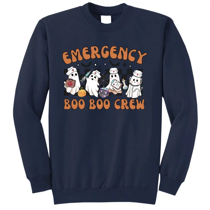 Emergency Boo Crew Halloween Nurse Heath Care Tall Sweatshirt