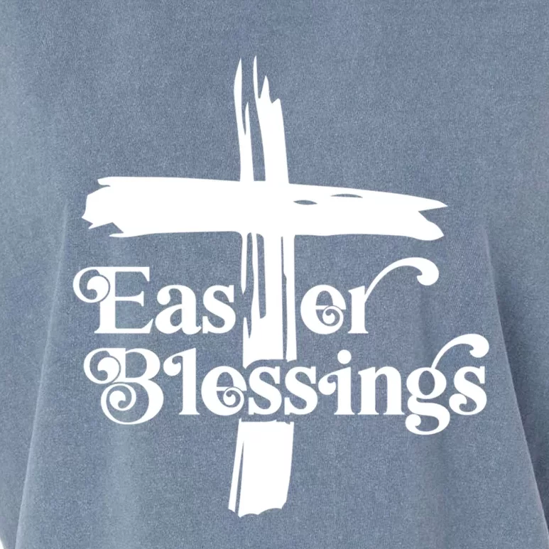 Easter Blessings Cross Religious Easter Christian Cross Gift Garment-Dyed Women's Muscle Tee