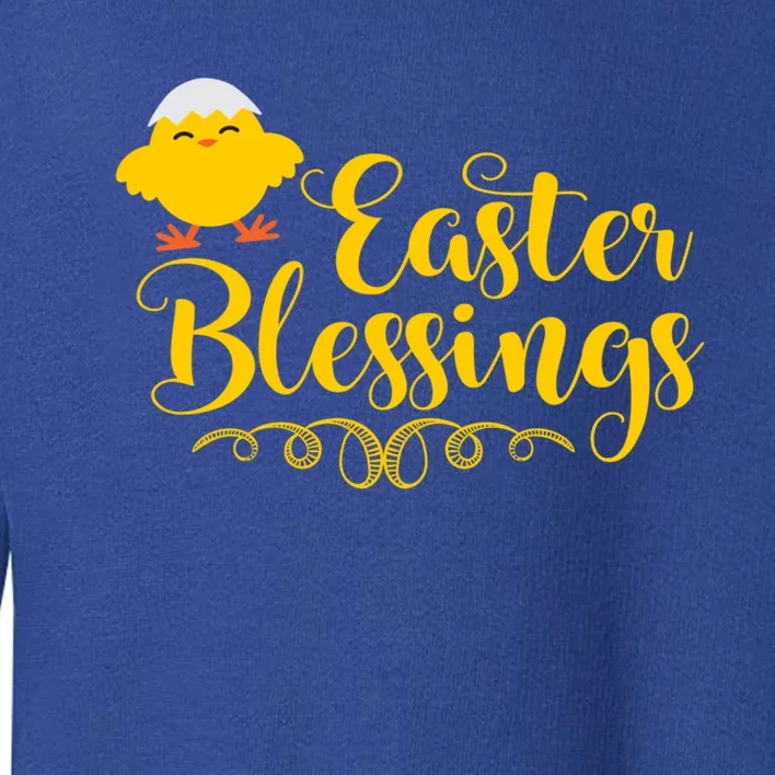 Easter Blessings Cute Chick Church Sunday School Religious Gift Toddler Sweatshirt