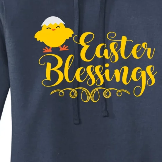 Easter Blessings Cute Chick Church Sunday School Religious Gift Women's Pullover Hoodie