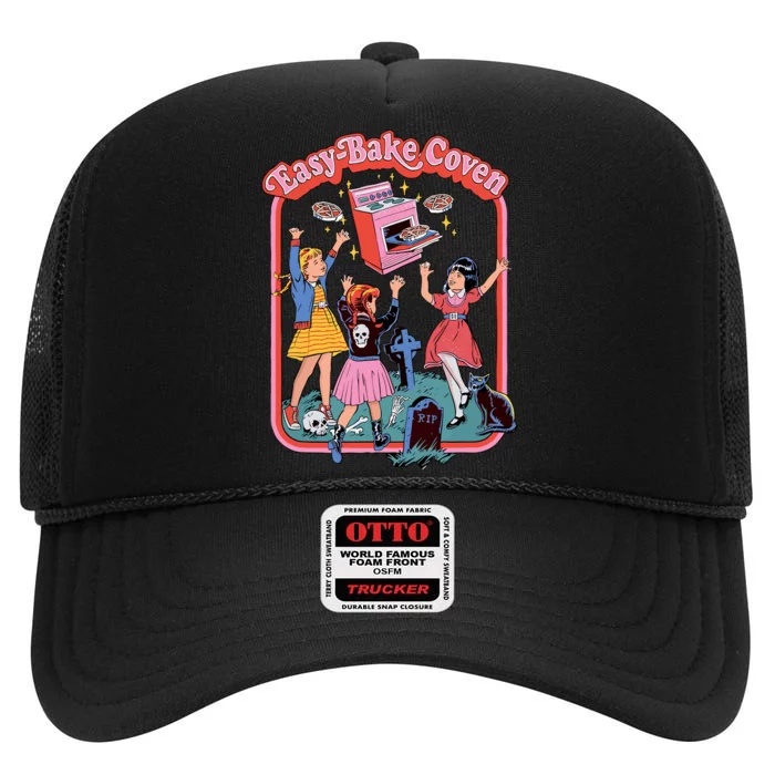 Easy Bake Coven Retro Halloween 90s High Crown Mesh Trucker Hat