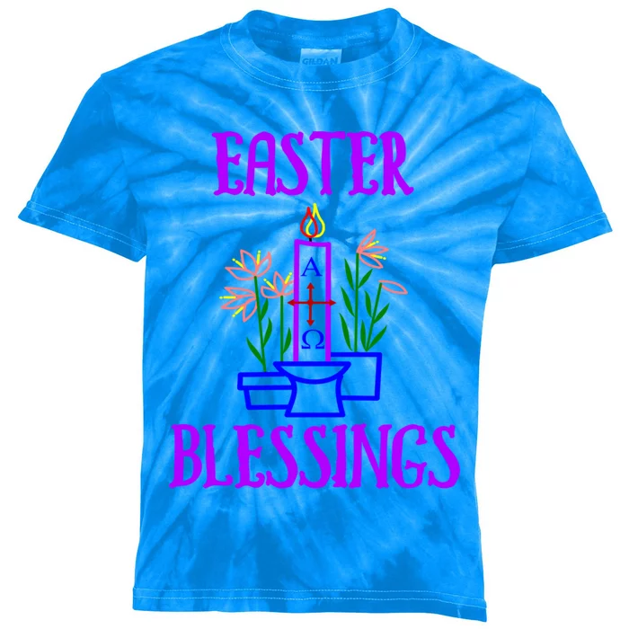 Easter Blessings Cool Gift Kids Tie-Dye T-Shirt