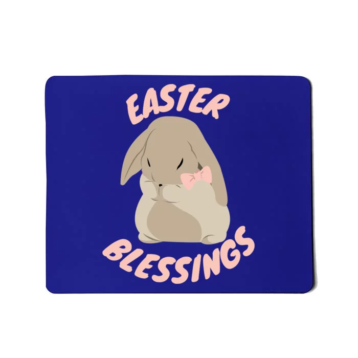 Easter Blessings Cute Easter Bunny Christian Goft Gift Mousepad