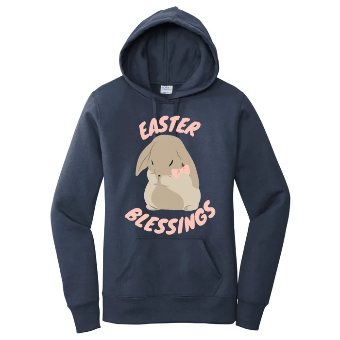 Easter Blessings Cute Easter Bunny Christian Goft Gift Women's Pullover Hoodie