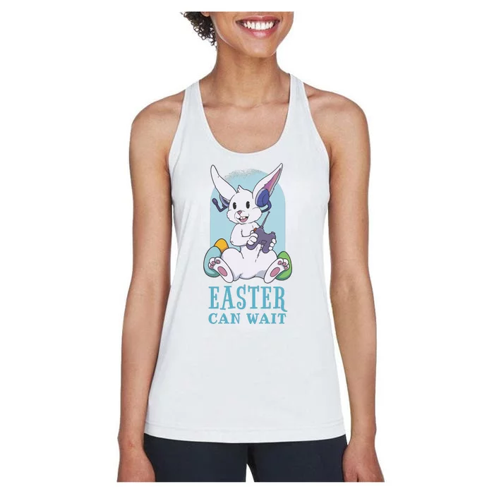 Easter Bunny Can Wait Gamer Women's Racerback Tank