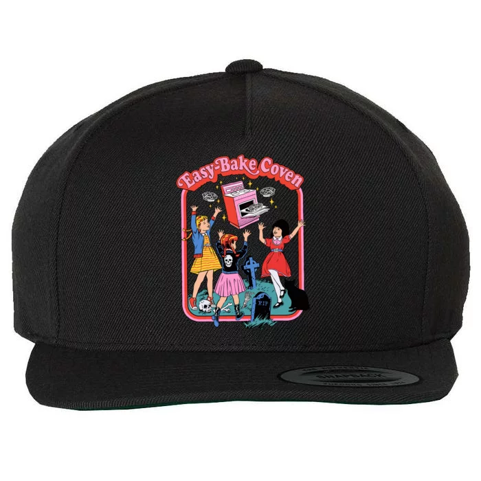 Easy Bake Coven 90s Horror Movie Fan Oversized Wool Snapback Cap