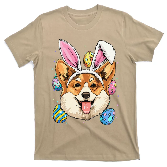 Easter Bunny Corgi Dog Women T-Shirt