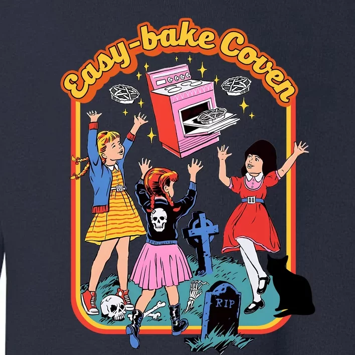 Easy Bake Coven 90s Horror Movie Fan Retro Easy Bake Coven Halloween Toddler Sweatshirt