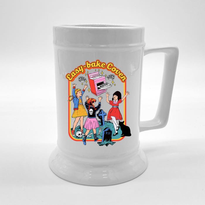 Easy Bake Coven 90s Horror Movie Fan Retro Easy Bake Coven Halloween Front & Back Beer Stein