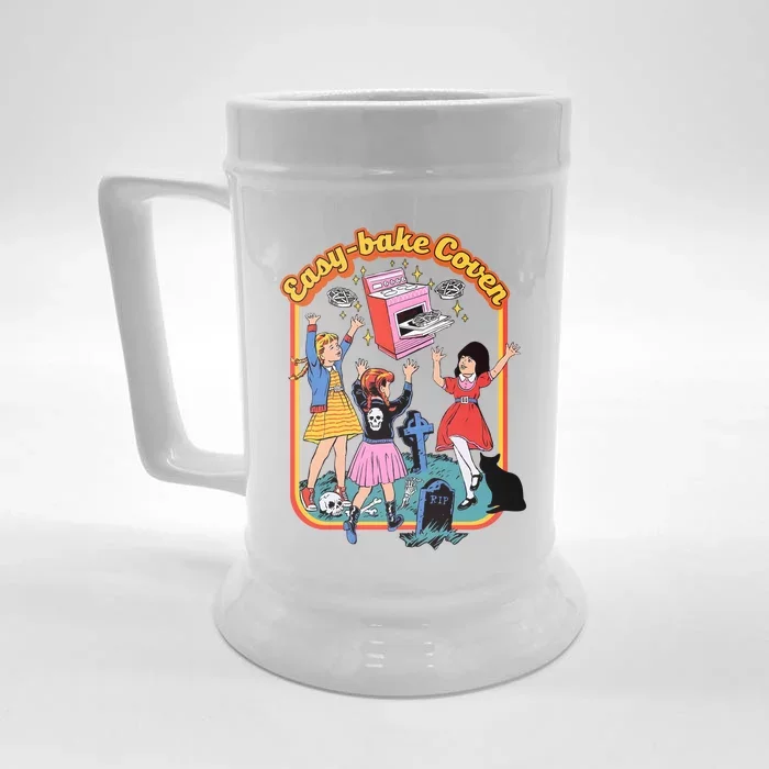 Easy Bake Coven 90s Horror Movie Fan Retro Easy Bake Coven Halloween Front & Back Beer Stein