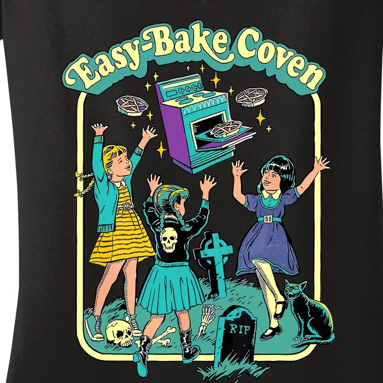 Easy Bake Coven Retro Halloween 90s Women's V-Neck T-Shirt