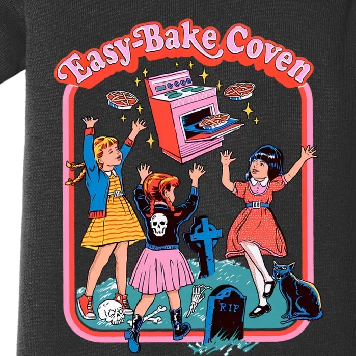 Easy Bake Coven Halloween Retro Halloween 90s Groovy Baby Bodysuit