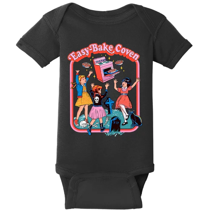 Easy Bake Coven Halloween Retro Halloween 90s Groovy Baby Bodysuit