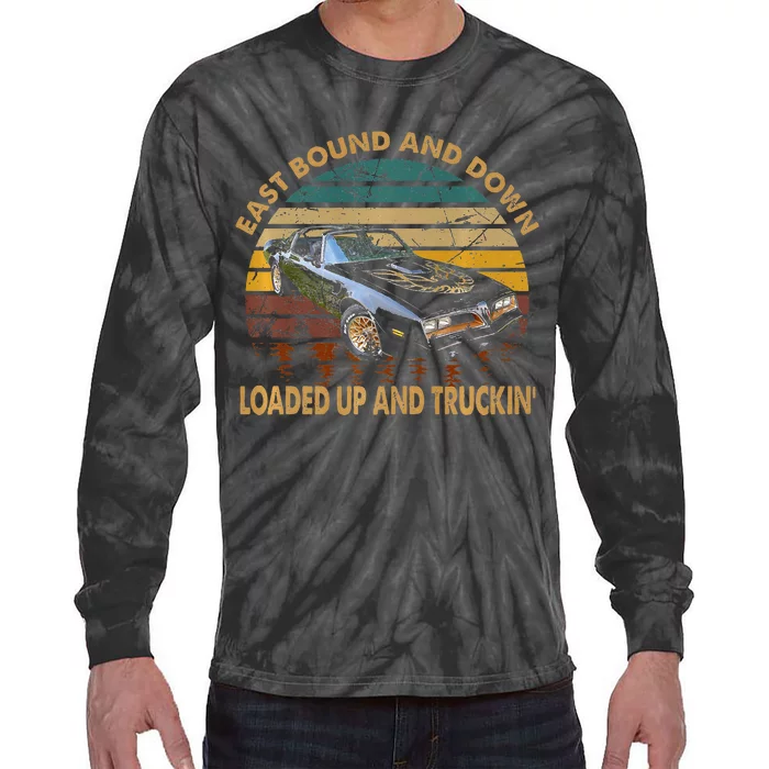 East Bound & Down Loaded Up & Truckin Vintage Bandit 1977 Tie-Dye Long Sleeve Shirt