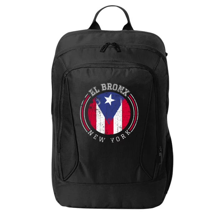 El Bronx Design Gift Puerto Rico Boricua Bandera Flag Varsity Cute Gift City Backpack