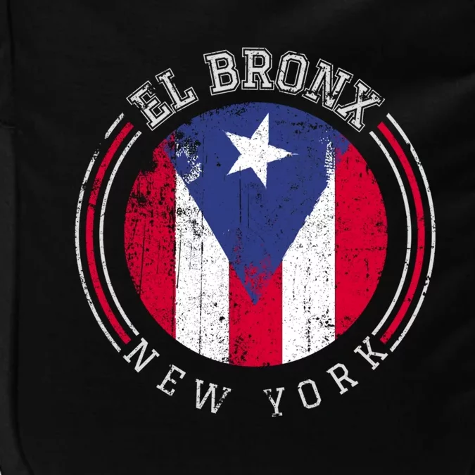 El Bronx Design Gift Puerto Rico Boricua Bandera Flag Varsity Cute Gift Impact Tech Backpack