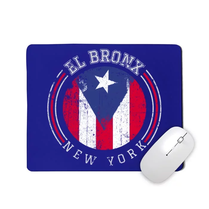 El Bronx Design Gift Puerto Rico Boricua Bandera Flag Varsity Cute Gift Mousepad