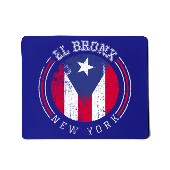 El Bronx Design Gift Puerto Rico Boricua Bandera Flag Varsity Cute Gift Mousepad