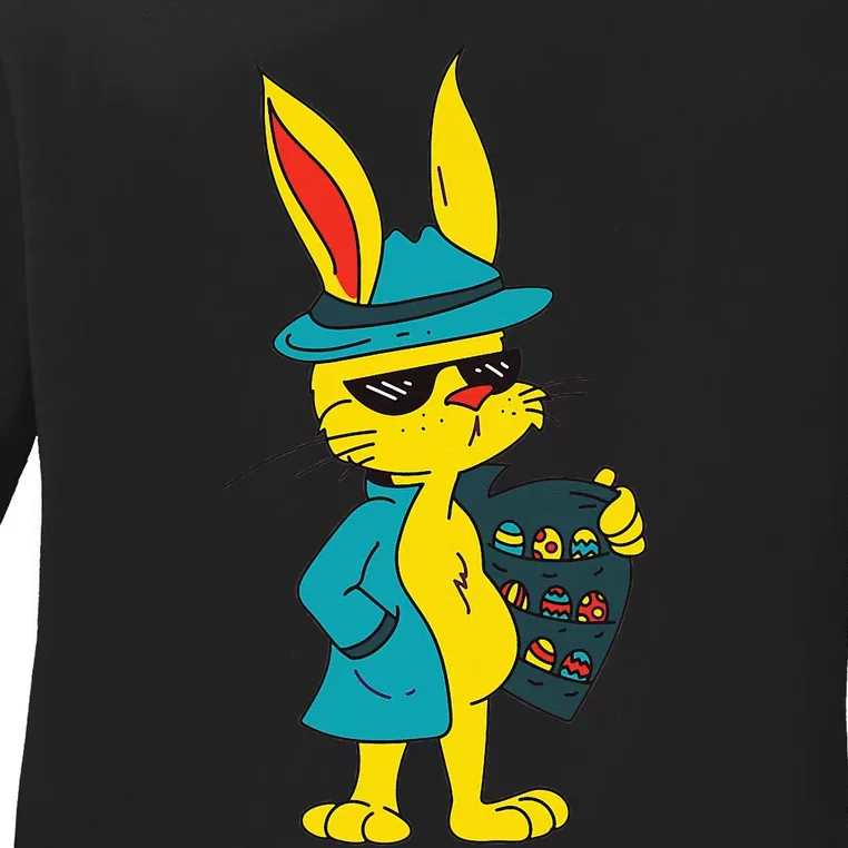 Easter bunny dealer Ladies Long Sleeve Shirt