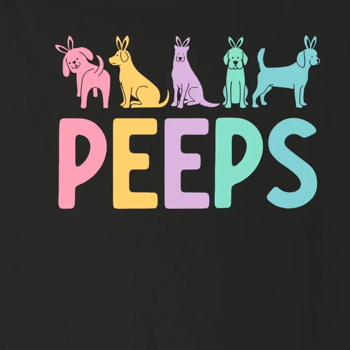 Easter Bunny Dog Peeps Toddler Long Sleeve Shirt