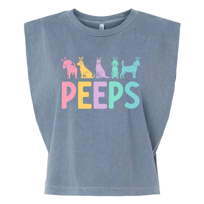 Easter Bunny Dog Peeps Garment-Dyed Women's Muscle Tee