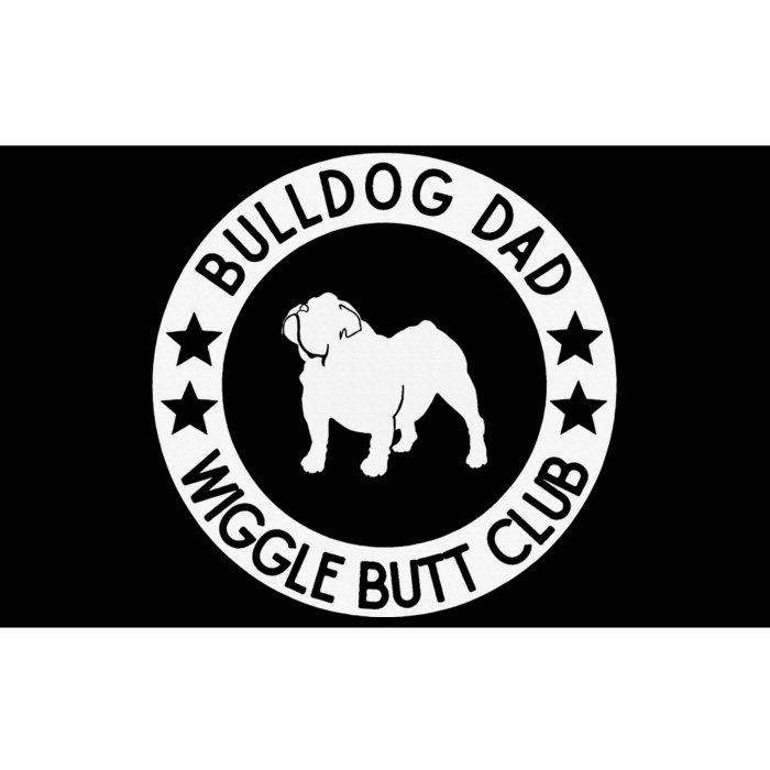 English Bulldog Dad Wiggle Butt Club Father's Day Bumper Sticker