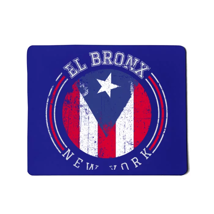 El Bronx Design Gift Puerto Rico Boricua Bandera Flag Varsity Gift Mousepad