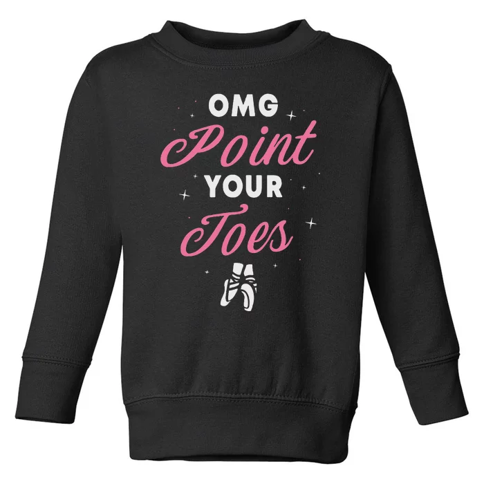 Elegant Ballet Dancer Absolute Your Form Toddler Sweatshirt