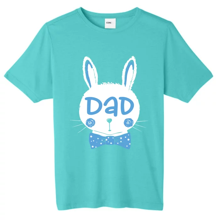 Easter Bunny Dad Matching Family Blue Easter Sunday Funny Gift ChromaSoft Performance T-Shirt