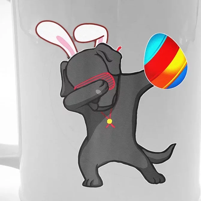 Easter Bunny Dabbing Labrador Dog Egg Ears Gift Front & Back Beer Stein