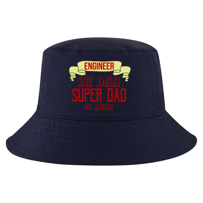 Engineer By Day Super Dad By Night Gift Cool Comfort Performance Bucket Hat