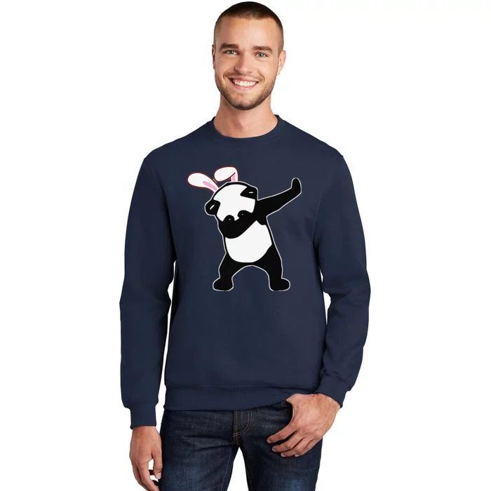 Easter Bunny Dabbing Panda Bear Rabbit Ears Gift Sweatshirt