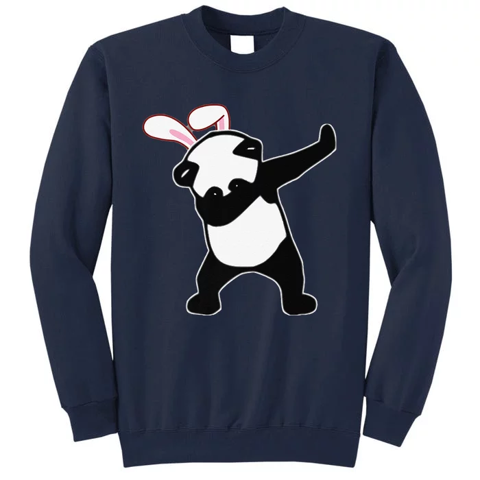 Easter Bunny Dabbing Panda Bear Rabbit Ears Gift Tall Sweatshirt