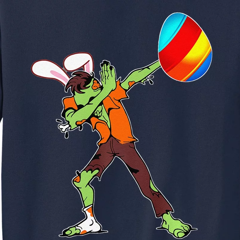 Easter Bunny Dabbing Zombie Egg Ears Undead Gift Tall Sweatshirt