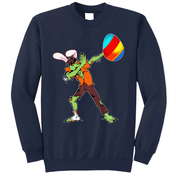 Easter Bunny Dabbing Zombie Egg Ears Undead Gift Tall Sweatshirt